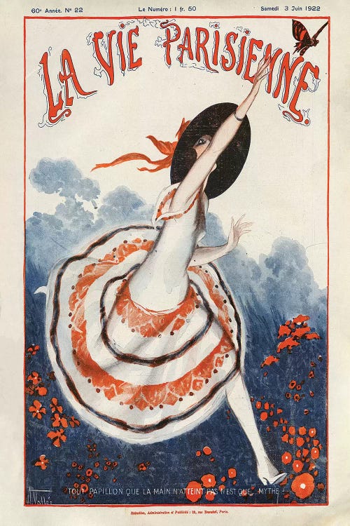 1922 La Vie Parisienne Magazine Cover