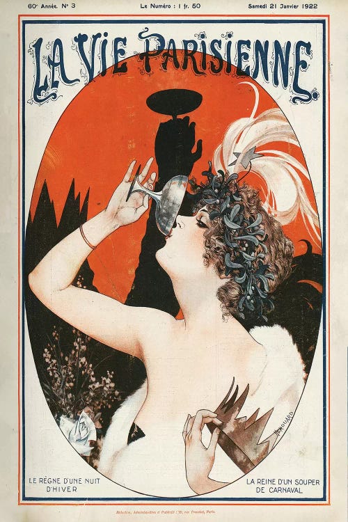 1922 La Vie Parisienne Magazine Cover