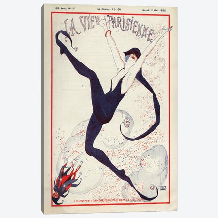 1922 La Vie Parisienne Magazine Cover Canvas Print #TAA65} by Georges Leonnec Canvas Wall Art