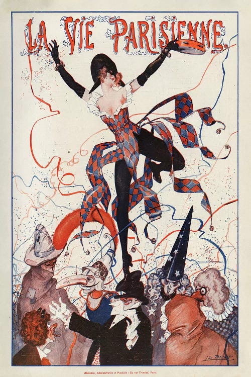 1922 La Vie Parisienne Magazine Cover by Leo Fontan wall art
