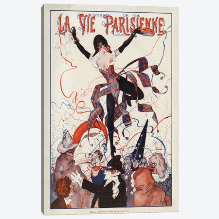 1922 La Vie Parisienne Magazine Cover Canvas Print #TAA66} by Leo Fontan Canvas Art