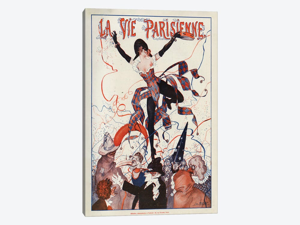1922 La Vie Parisienne Magazine Cover by Leo Fontan 1-piece Art Print