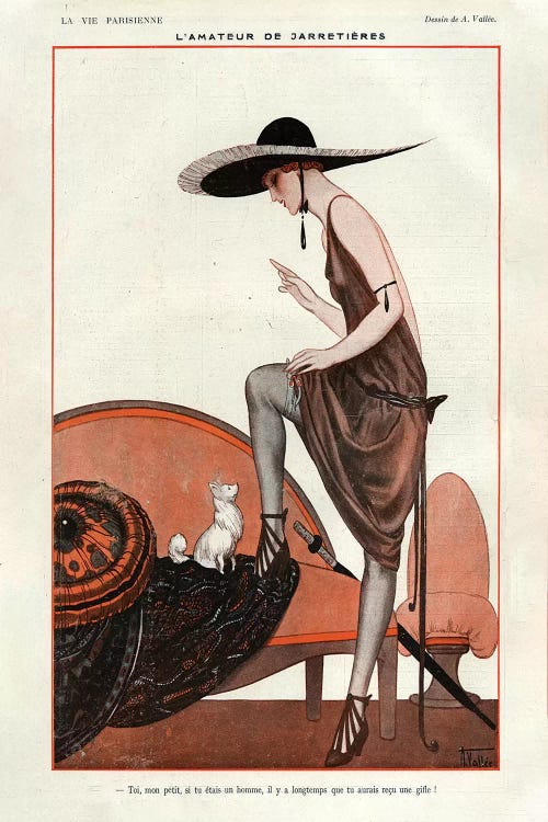 1922 La Vie Parisienne Magazine Plate