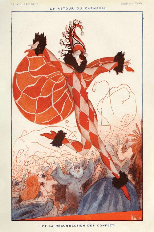 1922 La Vie Parisienne Magazine Plate