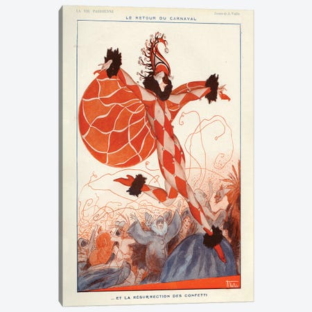 1922 La Vie Parisienne Magazine Plate Canvas Print #TAA68} by Armand Vallee Canvas Art Print