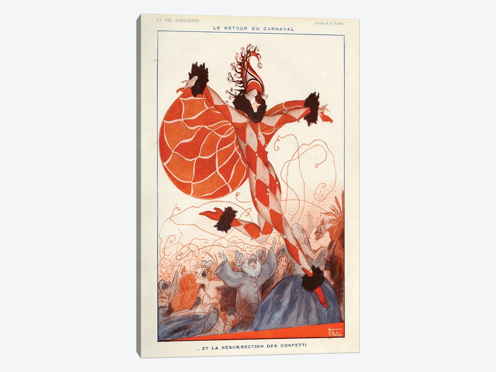 1922 La Vie Parisienne Magazine Plate by Armand Vallee 1-piece Art Print