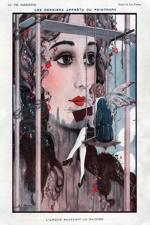 1922 La Vie Parisienne Magazine Plate by Leo Fontan wall art