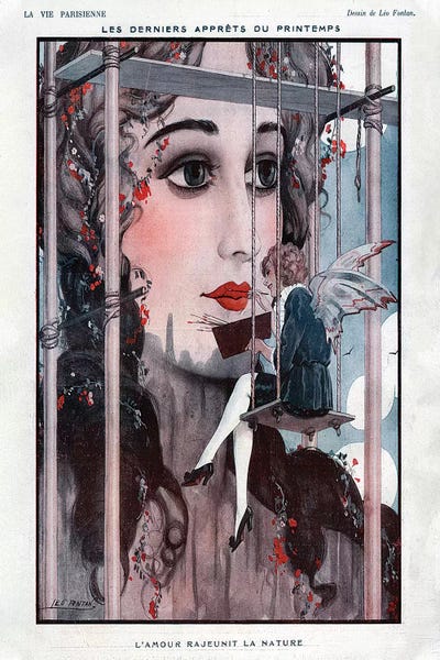 Leo Fontan: 1922 La Vie Parisienne Magazine Plate by Leo Fontan