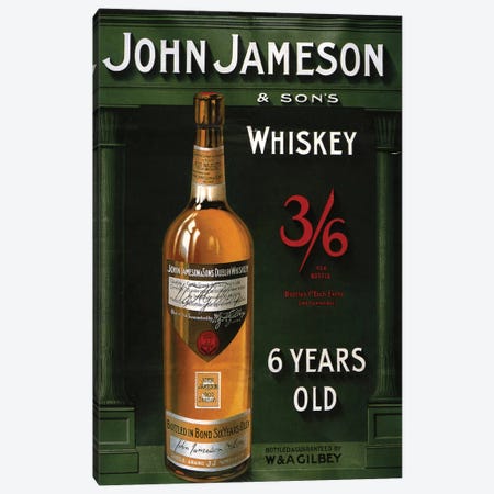 1906 John Jameson Whiskey Advert Canvas Print #TAA6} by The Advertising Archives Canvas Art