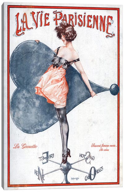 1923 La Vie Parisienne Magazine Cover Canvas Art Print