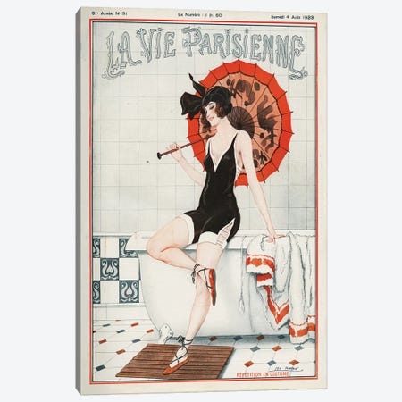 1923 La Vie Parisienne Magazine Cover Canvas Print #TAA75} by Leo Fontan Canvas Print