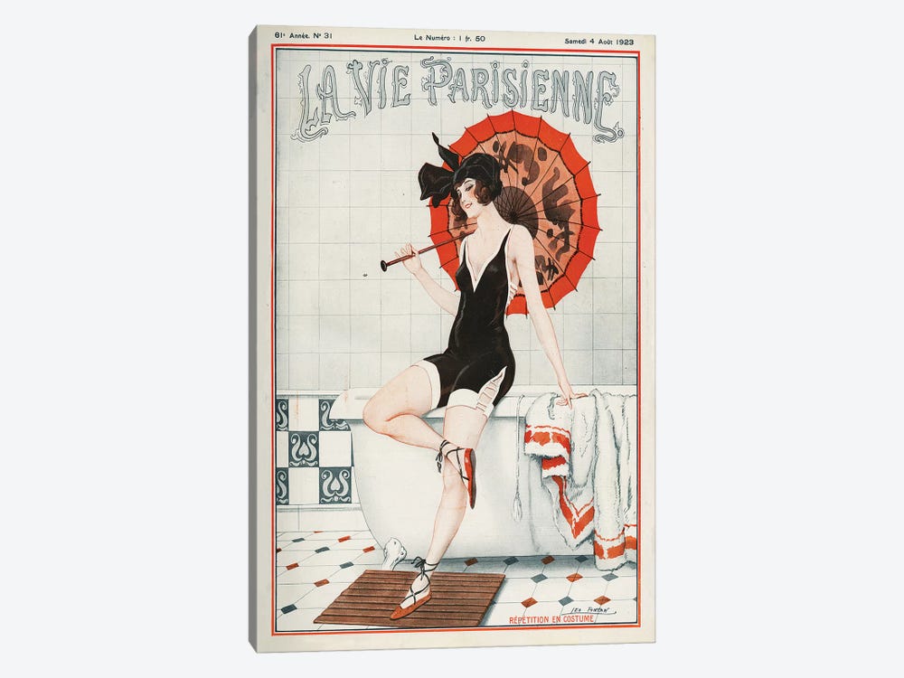 1923 La Vie Parisienne Magazine Cover by Leo Fontan 1-piece Art Print