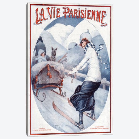1923 La Vie Parisienne Magazine Cover Canvas Print #TAA76} by Maurice Milliere Canvas Print