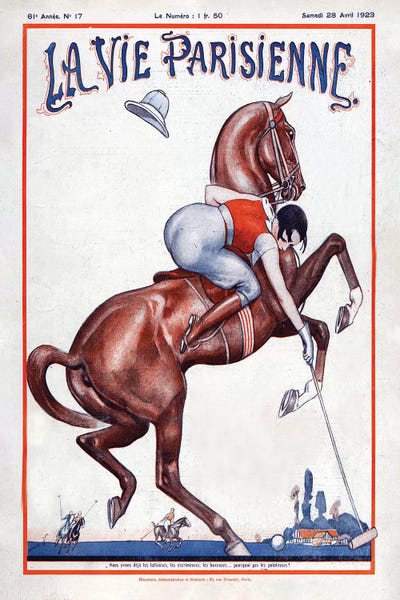 1923 La Vie Parisienne III Cover by The Advertising Archives canvas print