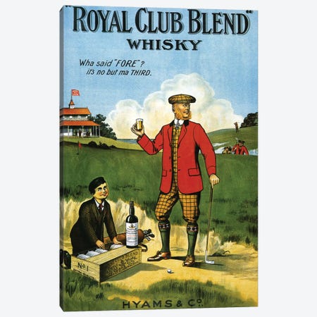 1908 Royal Club Whisky Advert Canvas Print #TAA7} by The Advertising Archives Canvas Art