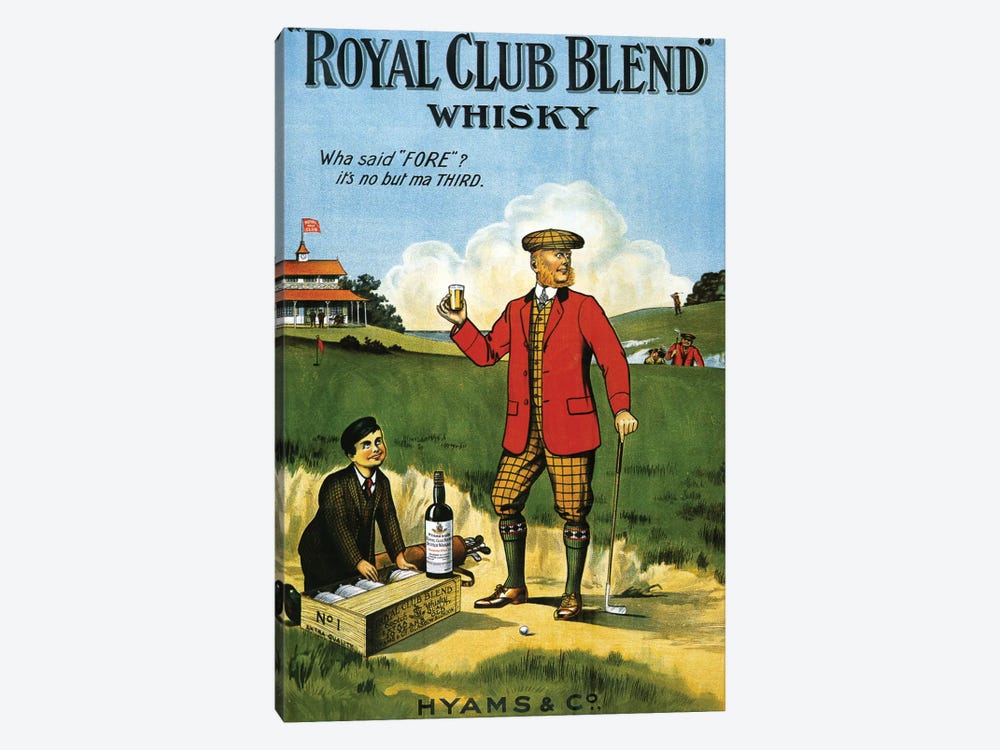 1908 Royal Club Whisky Advert by The Advertising Archives 1-piece Canvas Wall Art