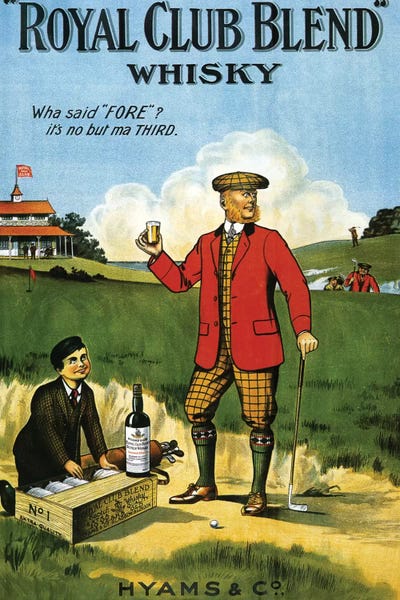 Vintage Kitchen Posters: 1908 Royal Club Whisky Advert by The Advertising Archives