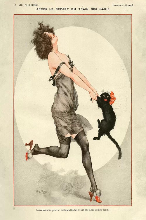 1923 La Vie Parisienne Magazine Plate