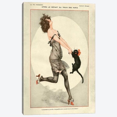 1923 La Vie Parisienne Magazine Plate Canvas Print #TAA81} by Cheri Herouard Canvas Art Print