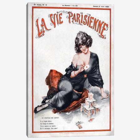1923 La Vie Parisienne Magazine Plate Canvas Print #TAA82} by Cheri Herouard Art Print