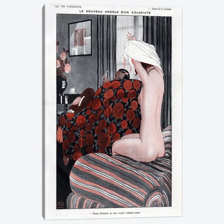 1923 La Vie Parisienne Magazine Plate Canvas Print #TAA83} by Georges Leonnec Canvas Art Print