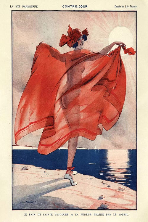 1923 La Vie Parisienne Magazine Plate