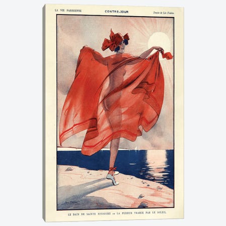 1923 La Vie Parisienne Magazine Plate Canvas Print #TAA84} by Leo Fontan Canvas Artwork