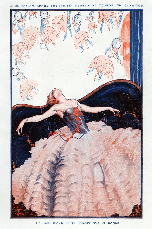 1923 La Vie Parisienne Magazine Plate