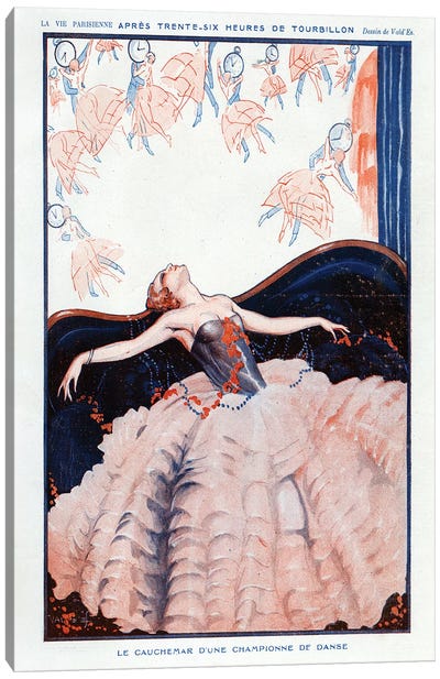 1923 La Vie Parisienne Magazine Plate Canvas Art Print - Art Deco