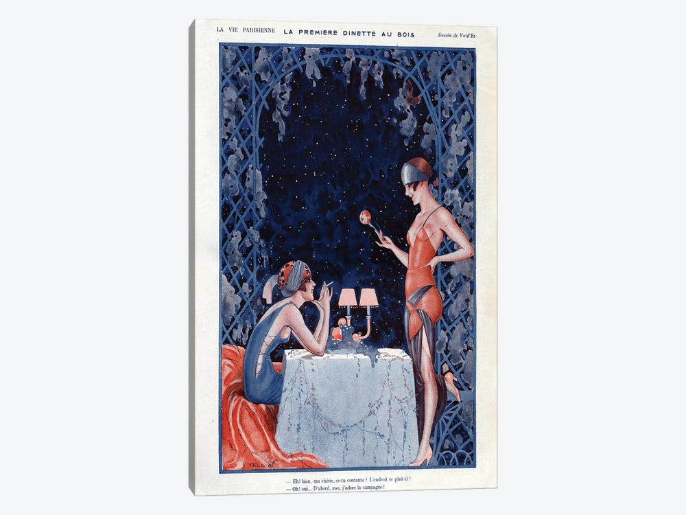 1923 La Vie Parisienne Magazine Plate by The Advertising Archives 1-piece Canvas Print