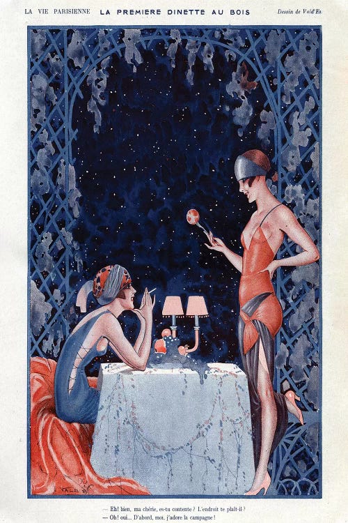 1923 La Vie Parisienne Magazine Plate