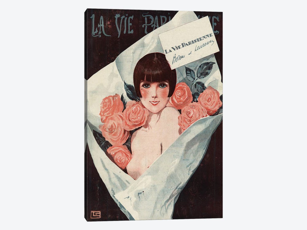 1924 La Vie Parisienne Magazine Cover by Georges Leonnec 1-piece Canvas Print