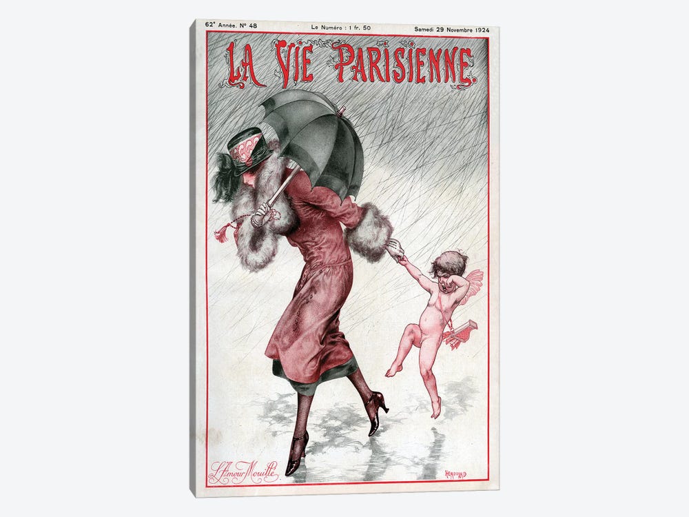 1924 La Vie Parisienne Magazine Cover by The Advertising Archives 1-piece Canvas Print
