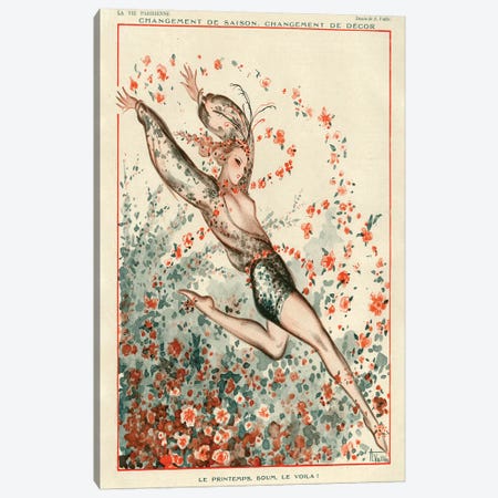 1924 La Vie Parisienne Magazine Plate Canvas Print #TAA98} by Armand Vallee Canvas Artwork
