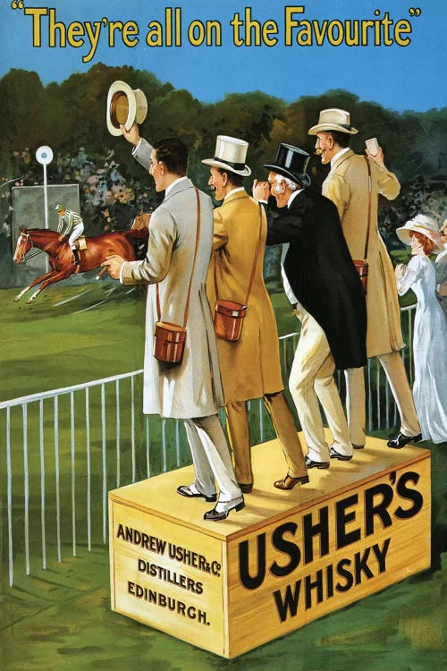 1911 Usher's Whisky Advert by The Advertising Archives wall art