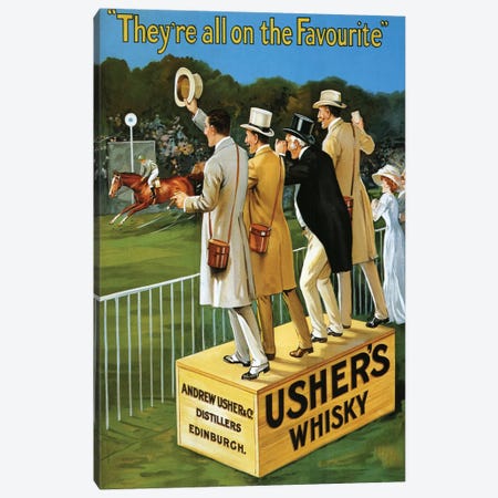 1911 Usher's Whisky Advert Canvas Print #TAA9} by The Advertising Archives Canvas Art Print