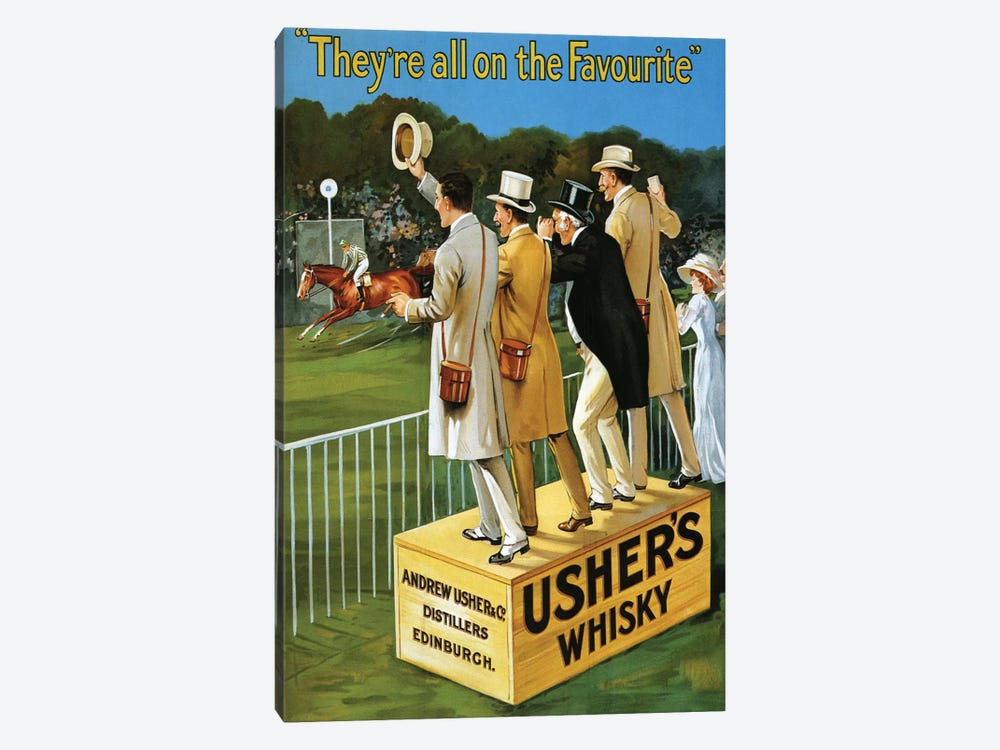 1911 Usher's Whisky Advert by The Advertising Archives 1-piece Canvas Art