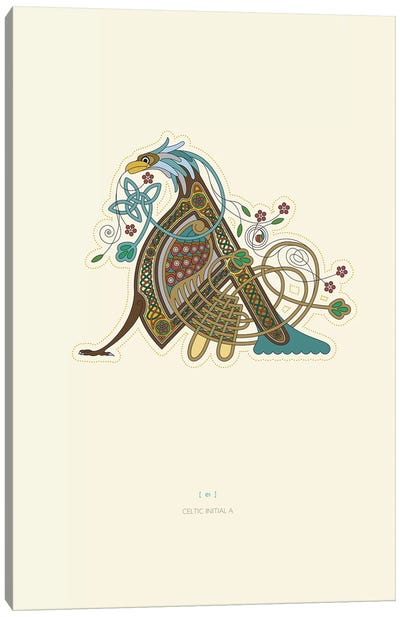 A Celtic Initial Canvas Art Print - Thoth Adan