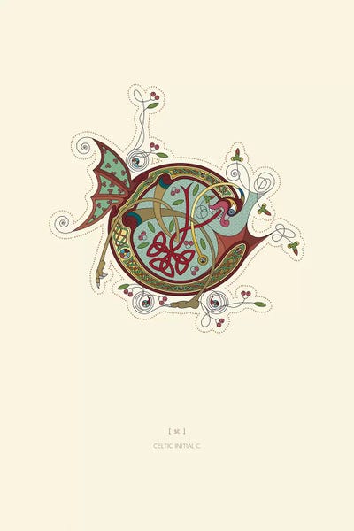 Thoth Adan: C Celtic Initial by Thoth Adan