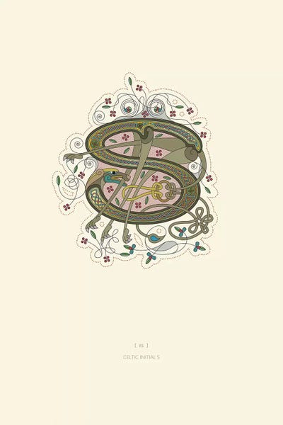 Thoth Adan: S Celtic Initial by Thoth Adan
