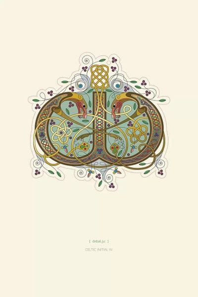 Thoth Adan: W Celtic Initial by Thoth Adan