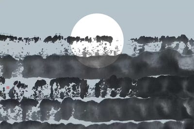 Hidden Moon N° 5 (Behind The Horizon) by Thoth Adan canvas print