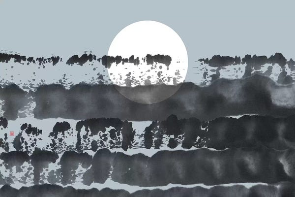 Thoth Adan: Hidden Moon N° 5 (Behind The Horizon) by Thoth Adan