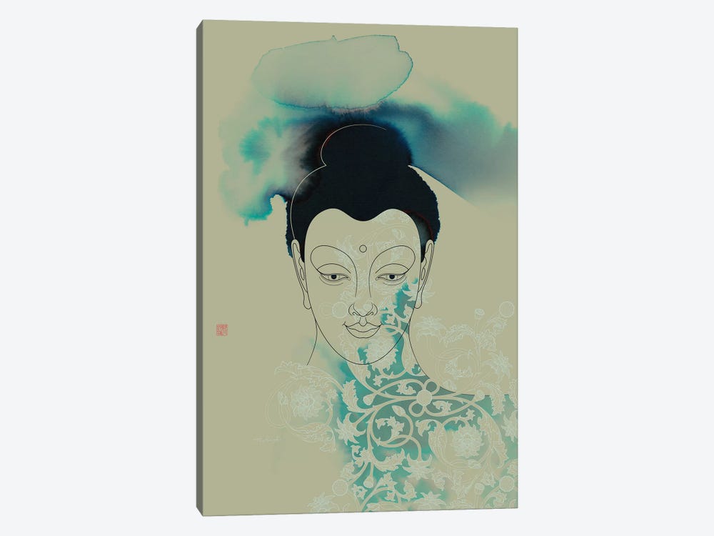Blue Buddha Shakyamuni by Thoth Adan 1-piece Canvas Artwork
