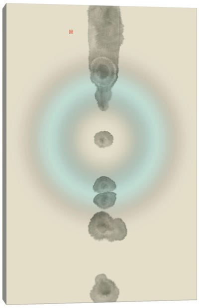 Liquid Silence (Étude Circulaire N° 8) Canvas Art Print - Zen Garden