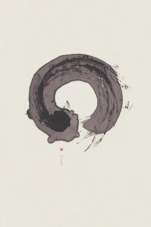 Dual Existence Ensō by Thoth Adan wall art