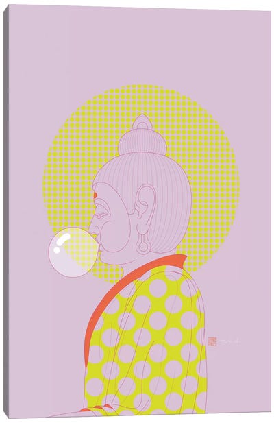Concentrate On The Void! (Pop Art Version) Canvas Art Print - Buddha