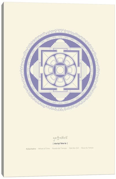 Kalachakra Mandala Canvas Art Print - Mandala Art