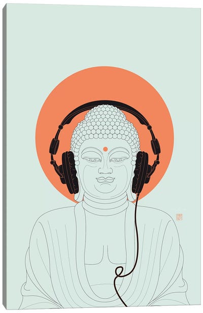 Listen To Om! Canvas Art Print - Thoth Adan
