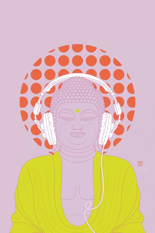 Listen To Om! (Pop Art Version) by Thoth Adan wall art